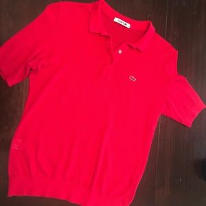 Lacoste pink polo women.euro size 38.